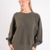 MAGLIA OVERSIZE GIROCOLLO IN MAGLIA MORBIDA CON MANICHE AMPIE - immagine 5