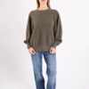 MAGLIA OVERSIZE GIROCOLLO IN MAGLIA MORBIDA CON MANICHE AMPIE - immagine 4