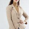 GIACCA A RIGHE - Beige, M
