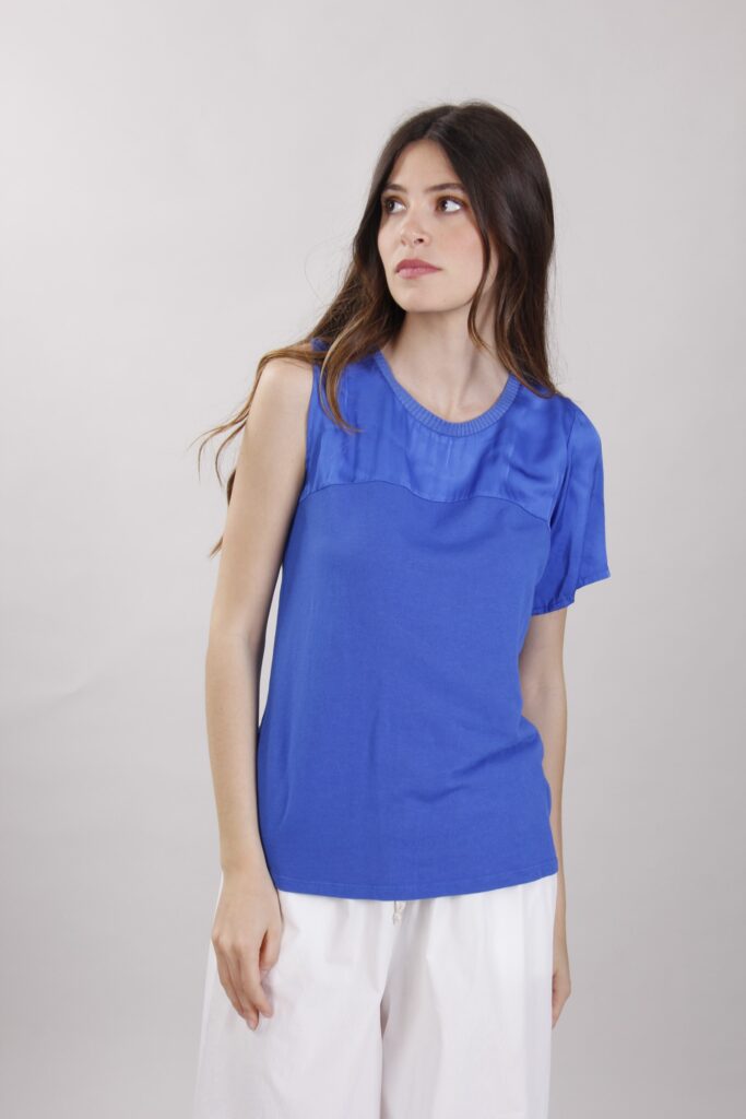 MAGLIA ASIMMETRICA - Bluette, S 