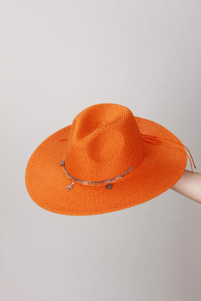 CAPPELLO A FALDA LARGA - Naranja, TU 