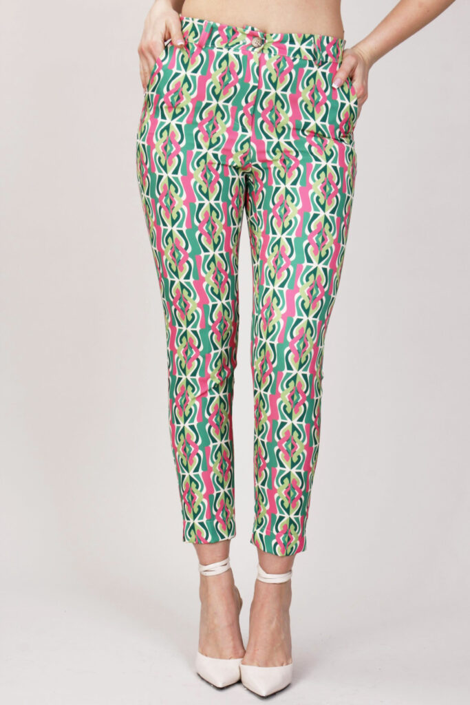 PANTALONI CON STAMPA FANTASIA 