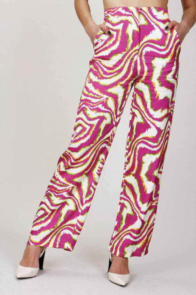 PANTALONI PALAZZO CON STAMPA 
