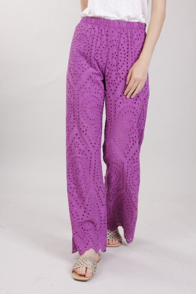 PANTALONI PIZZO SANGALLO 
