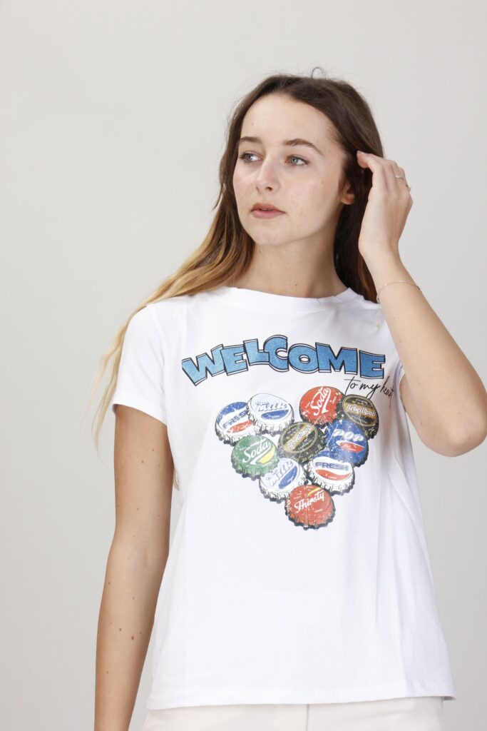 T-SHIRT IN COTONE CON STAMPA 