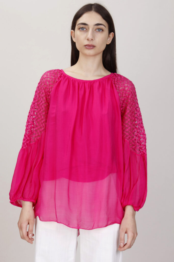 BLUSA CON PIZZO 
