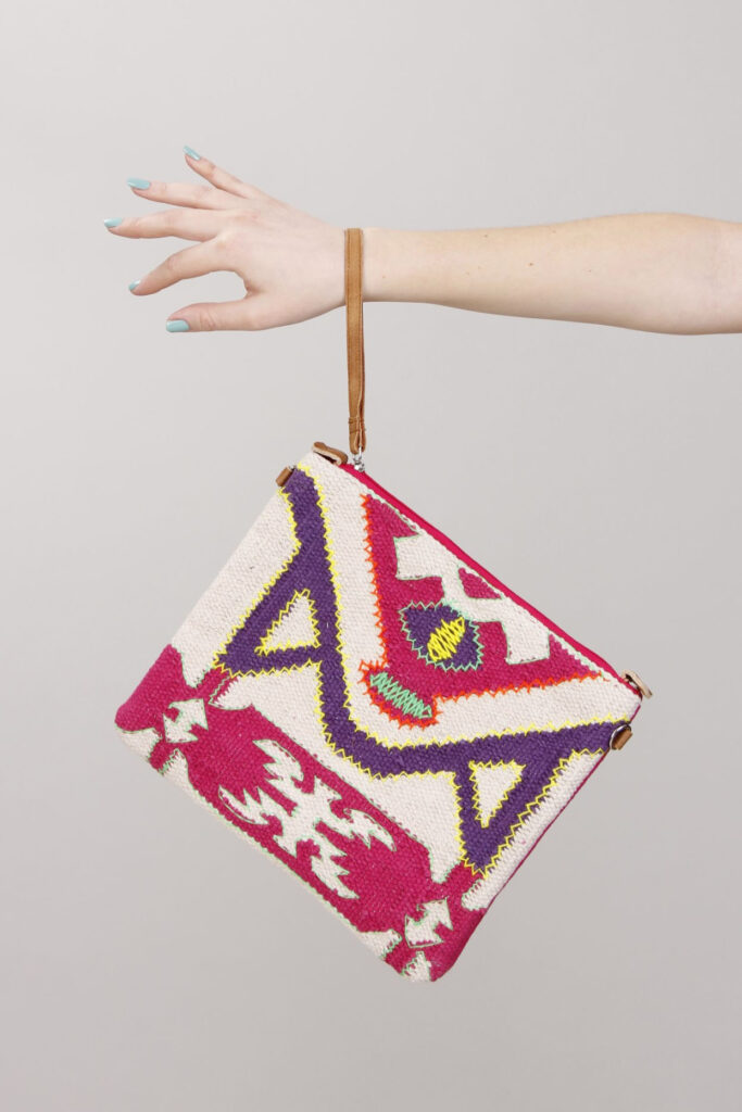 POCHETTE FANTASIA ETNICA - Fucsia, TU 