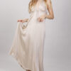 ABITO LUNGO SVASATO - Beige, M