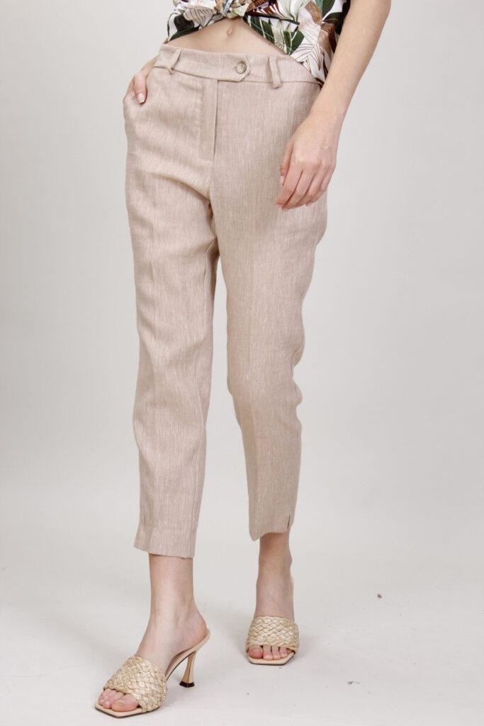 PANTALONI SARTORIALI IN LINO 