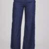 JEANS A PALAZZO SFRANGIATO - Denim, S