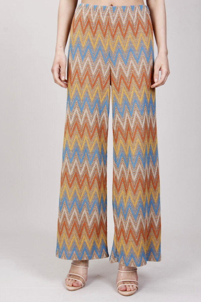 PANTALONE CHEVRON - Fantasia azzurro, TU 