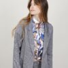 BLAZER MONOPETTO IN LINO - Navy Blue, M