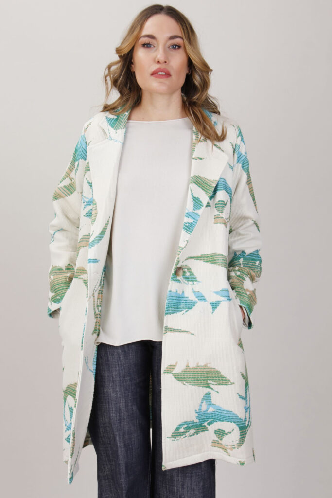 CAPOSPALLA A FIORI - Fantasia verde, S 