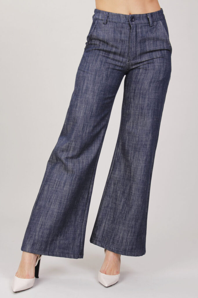 PANTALONI WIDE LEG - Blu-jeans, S 