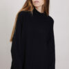 MAGLIA CON LAVORAZIONE GEOMETRICA - Nero, TU