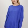 MAXI MAGLIA CON TASCHE - Bluette, TU