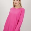 MAXI MAGLIA CON TASCHE - Fucsia, TU