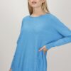 MAXI MAGLIA CON TASCHE - Turchese, TU