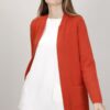 CARDIGAN LUNGO STRUTTURATO - Arancio, TU
