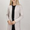 CARDIGAN LUNGO STRUTTURATO - Beige, TU