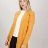 CARDIGAN LUNGO STRUTTURATO - Senape, TU