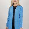 CARDIGAN LUNGO STRUTTURATO - Turchese, TU