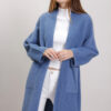 CARDIGAN-CAPPOTTO EFFETTO PELO - Azzurro, TU