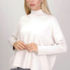MAGLIONE DOLCEVITA CON COSTINE - Gesso, TU