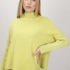 MAGLIONE DOLCEVITA CON COSTINE - Verde acido, TU