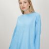 MAGLIA CON SCOLLO A BARCHETTA - Turchese, TU