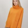 MAGLIONE OVERSIZE CON TASCHE - Arancio, TU