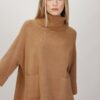 MAGLIONE OVERSIZE CON TASCHE - Cammello, TU