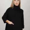 MAGLIONE OVERSIZE CON TASCHE - Nero, TU