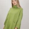 MAGLIONE OVERSIZE CON TASCHE - Pistacchio, TU
