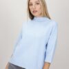 MAGLIA MANICHE 3/4 - Celeste, TU