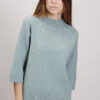 MAGLIA MANICHE 3/4 - Salvia, TU