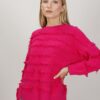 MAGLIA CON FRANGE - Fucsia, TU
