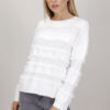 MAGLIA CON FRANGE - Panna, TU