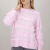 MAGLIA CON FRANGE - Rosa, TU