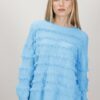 MAGLIA CON FRANGE - Turchese, TU