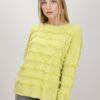 MAGLIA CON FRANGE - Verde acido, TU