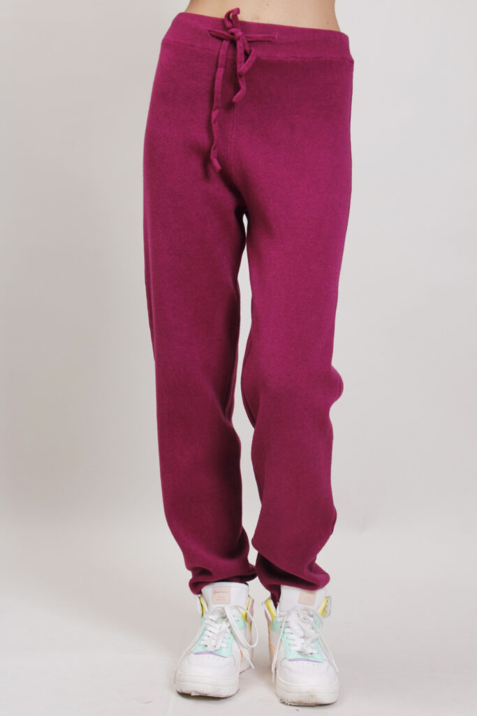 PANTALONI IN MAGLIA CON POLSINI - Petunia, TU 