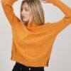 MAGLIA A COLLO ALTO CON COSTE - Arancio, TU