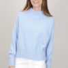 MAGLIA CON DETTAGLI A COSTE - Celeste, TU
