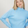 MAGLIA CON DETTAGLI A COSTE - Turchese, TU