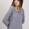 MAGLIA MISTO CASHMERE ORLO RIFINITO - Grigio, TU