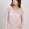 MAGLIA MISTO CASHMERE ORLO RIFINITO - Rosa, TU