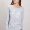 MAGLIA BASICA A MANICHE LUNGHE - Grigio, TU