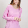 MAGLIA BASICA A MANICHE LUNGHE - Rosa, TU