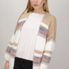 CARDIGAN CON DETTAGLI IN LUREX - Fantasia beige, TU
